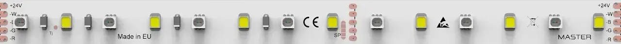 42RGBW LED strip segment rendered