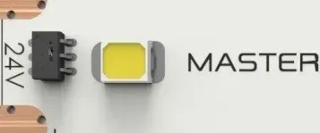 CC IC CC IC used in all MASTER LED strips protects all LEDs from overcurrent and overpower, enhancing its lifetime 20-30 times compared to standard low quality LED strips with resistors only.