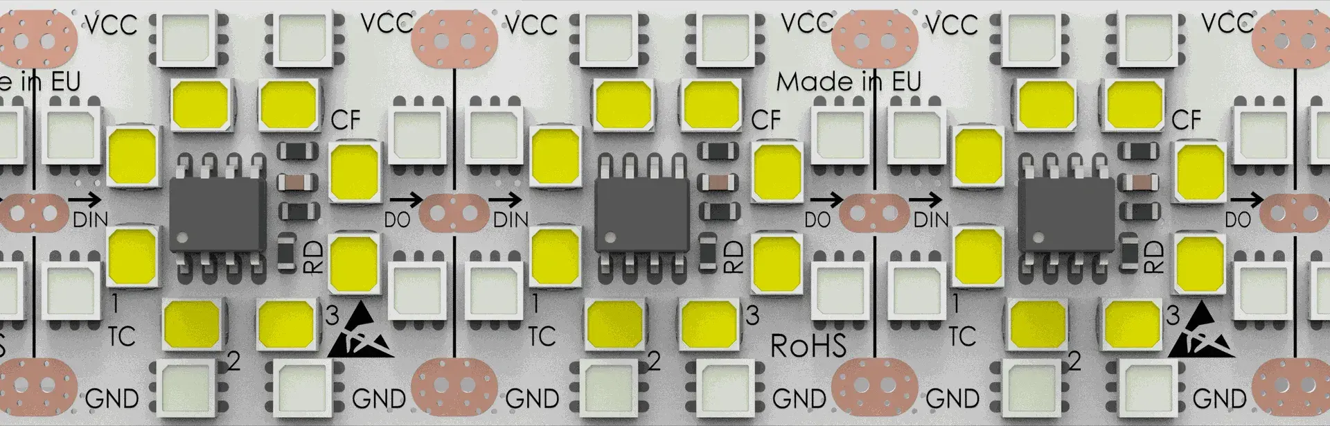 Spectral properties from OSRAM LEDs in MASTER LED strips