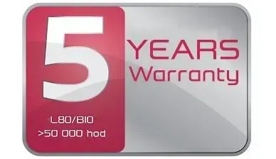 5-years warranty as standard for all our MASTER products